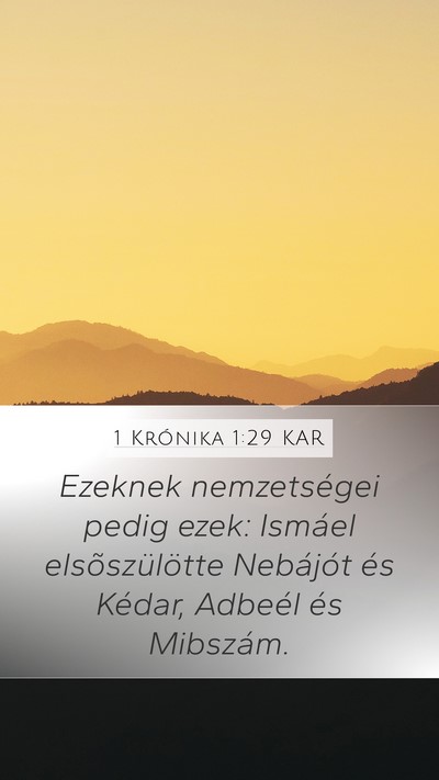 1 Krónika 1:29 KAR Bible Verse Image