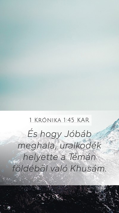 1 Krónika 1:45 KAR Bible Verse Image