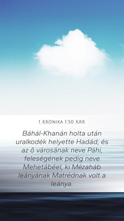 1 Krónika 1:50 KAR Bible Verse Image