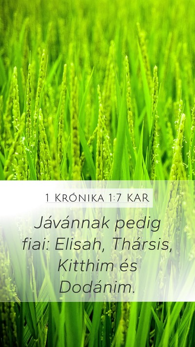 1 Krónika 1:7 KAR Bible Verse Image