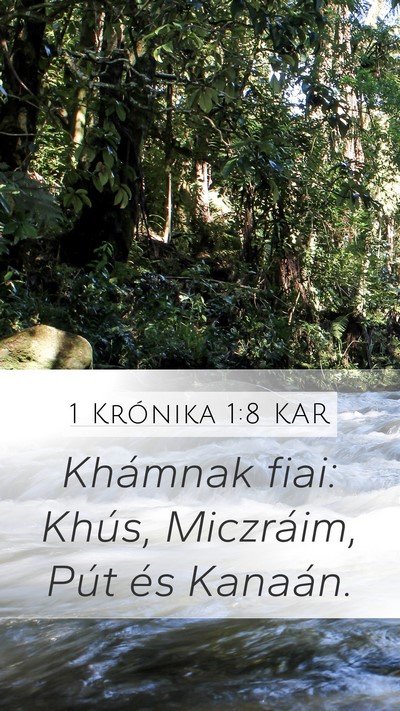 1 Krónika 1:8 KAR Bible Verse Image