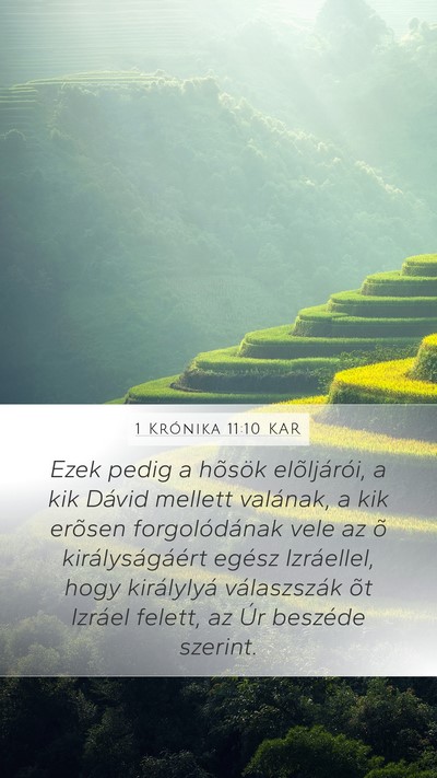 1 Krónika 11:10 KAR Bible Verse Image