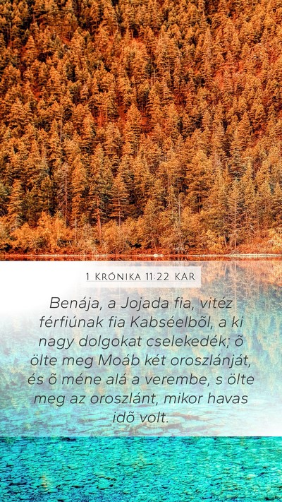 1 Krónika 11:22 KAR Bible Verse Image