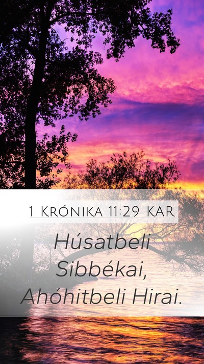 1 Krónika 11:29 KAR Bible Verse Image