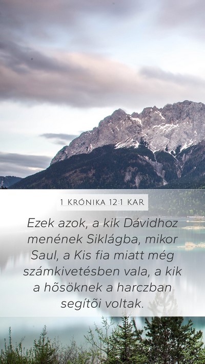 1 Krónika 12:1 KAR Bible Verse Image