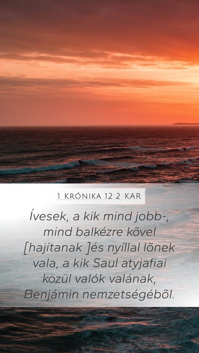 1 Krónika 12:2 KAR Bible Verse Image