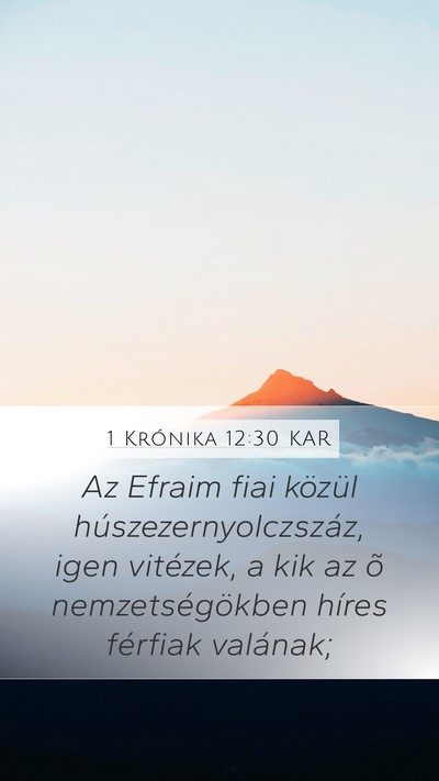 1 Krónika 12:30 KAR Bible Verse Image
