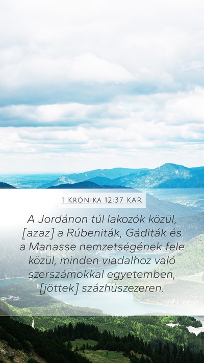 1 Krónika 12:37 KAR Bible Verse Image