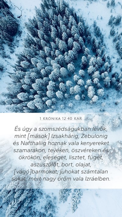 1 Krónika 12:40 KAR Bible Verse Image