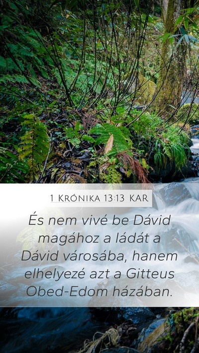 1 Krónika 13:13 KAR Bible Verse Image
