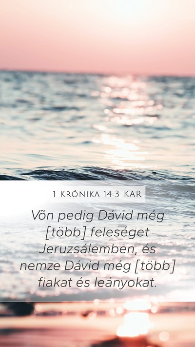 1 Krónika 14:3 KAR Bible Verse Image