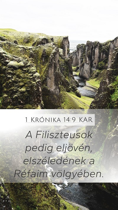 1 Krónika 14:9 KAR Bible Verse Image