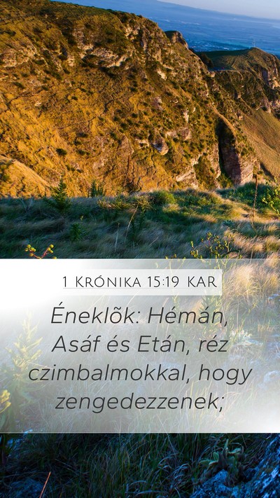 1 Krónika 15:19 KAR Bible Verse Image