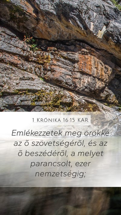 1 Krónika 16:15 KAR Bible Verse Image