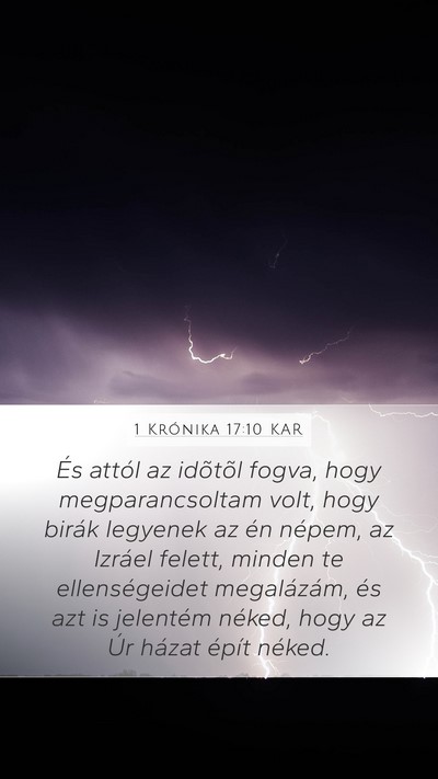 1 Krónika 17:10 KAR Bible Verse Image