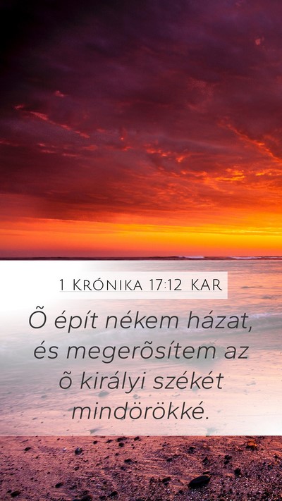 1 Krónika 17:12 KAR Bible Verse Image