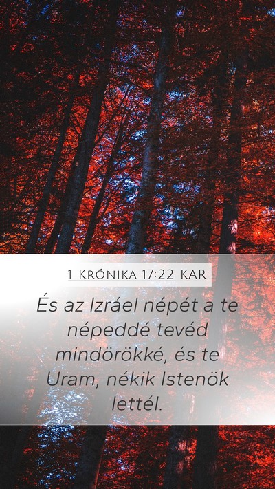 1 Krónika 17:22 KAR Bible Verse Image