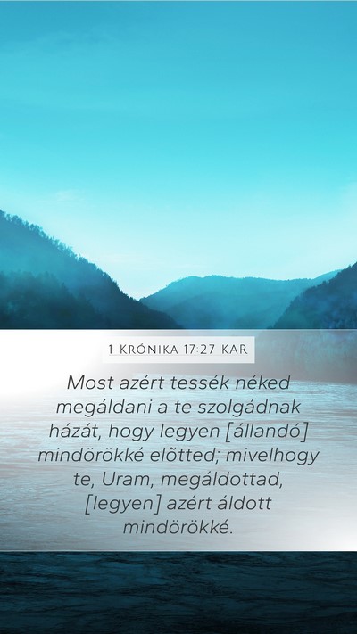 1 Krónika 17:27 KAR Bible Verse Image