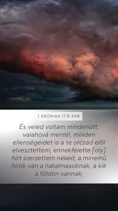 1 Krónika 17:8 KAR Bible Verse Image