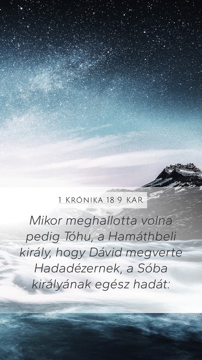 1 Krónika 18:9 KAR Bible Verse Image