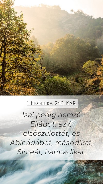 1 Krónika 2:13 KAR Bible Verse Image