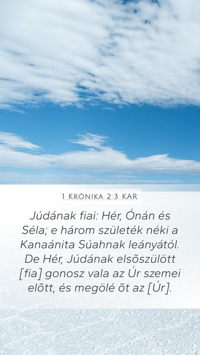 1 Krónika 2:3 KAR Bible Verse Image