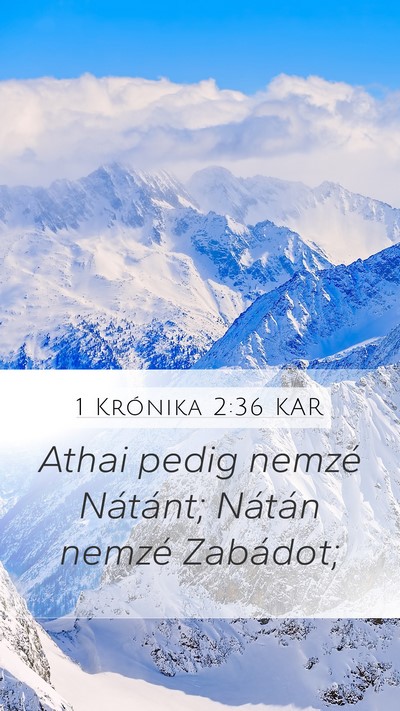 1 Krónika 2:36 KAR Bible Verse Image