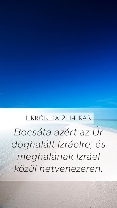 1 Krónika 21:14 KAR Bible Verse Image