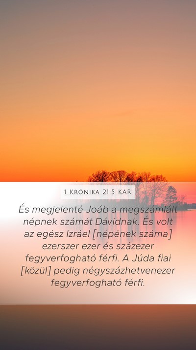1 Krónika 21:5 KAR Bible Verse Image