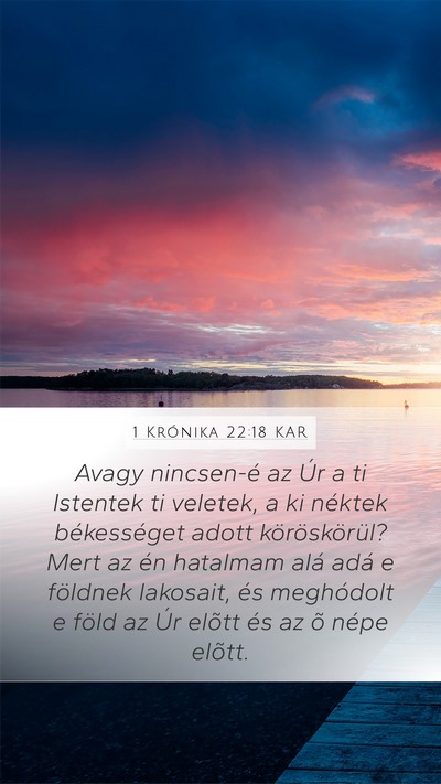 1 Krónika 22:18 KAR Bible Verse Image