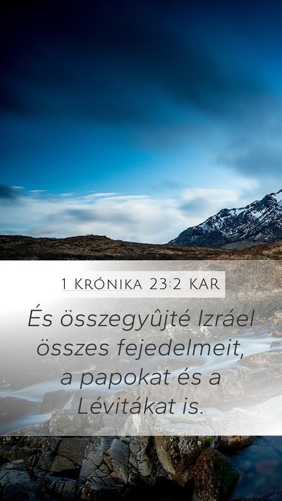 1 Krónika 23:2 KAR Bible Verse Image