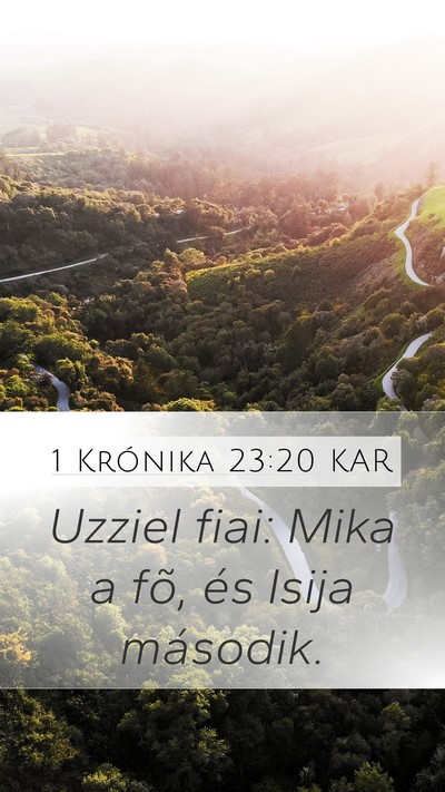 1 Krónika 23:20 KAR Bible Verse Image