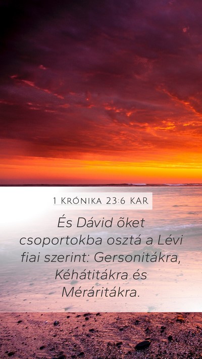 1 Krónika 23:6 KAR Bible Verse Image