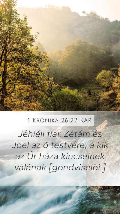 1 Krónika 26:22 KAR Bible Verse Image