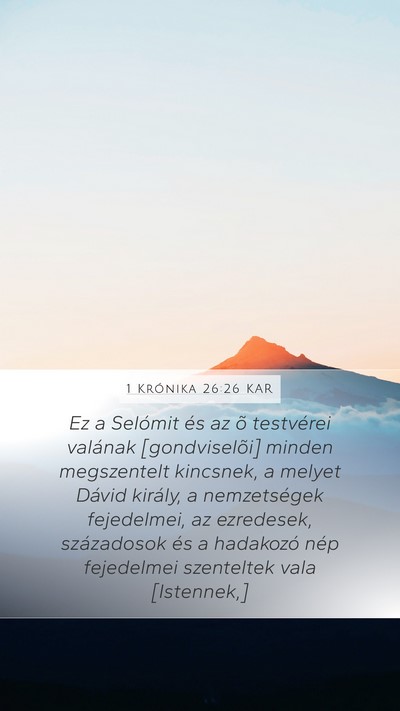 1 Krónika 26:26 KAR Bible Verse Image