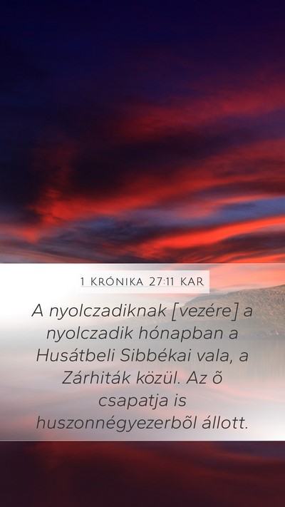 1 Krónika 27:11 KAR Bible Verse Image