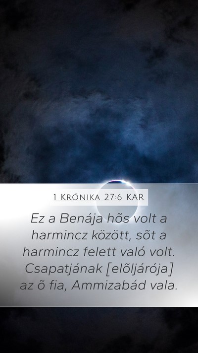 1 Krónika 27:6 KAR Bible Verse Image