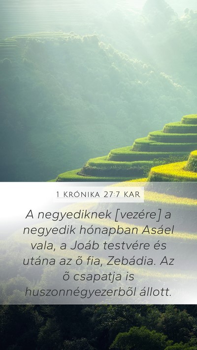 1 Krónika 27:7 KAR Bible Verse Image