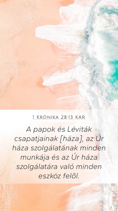 1 Krónika 28:13 KAR Bible Verse Image