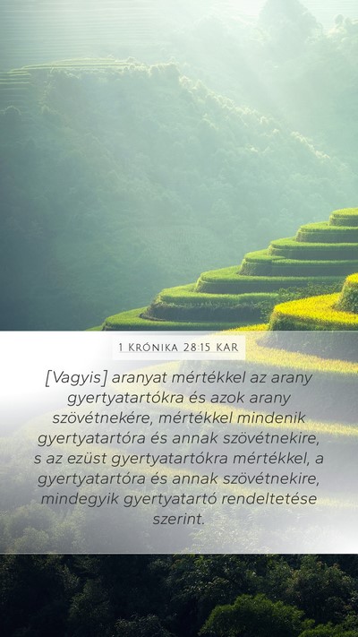1 Krónika 28:15 KAR Bible Verse Image