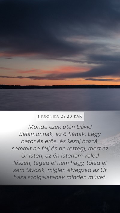 1 Krónika 28:20 KAR Bible Verse Image