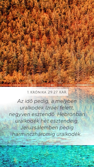 1 Krónika 29:27 KAR Bible Verse Image