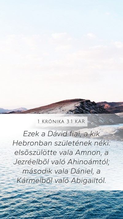 1 Krónika 3:1 KAR Bible Verse Image