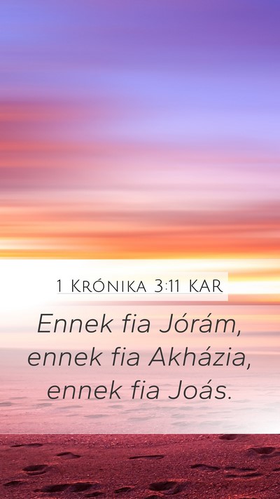 1 Krónika 3:11 KAR Bible Verse Image