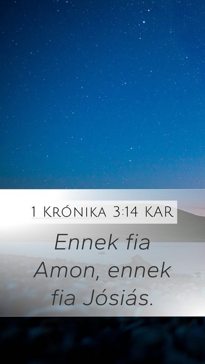 1 Krónika 3:14 KAR Bible Verse Image