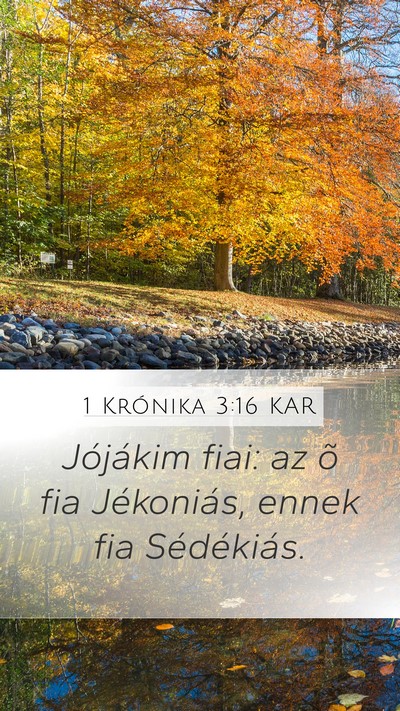 1 Krónika 3:16 KAR Bible Verse Image