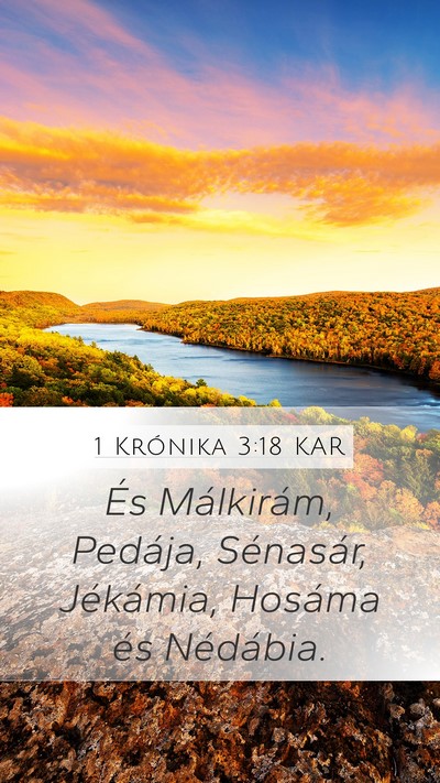 1 Krónika 3:18 KAR Bible Verse Image