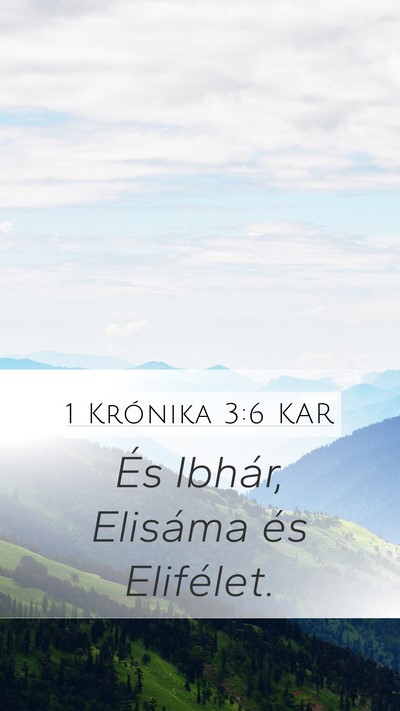 1 Krónika 3:6 KAR Bible Verse Image