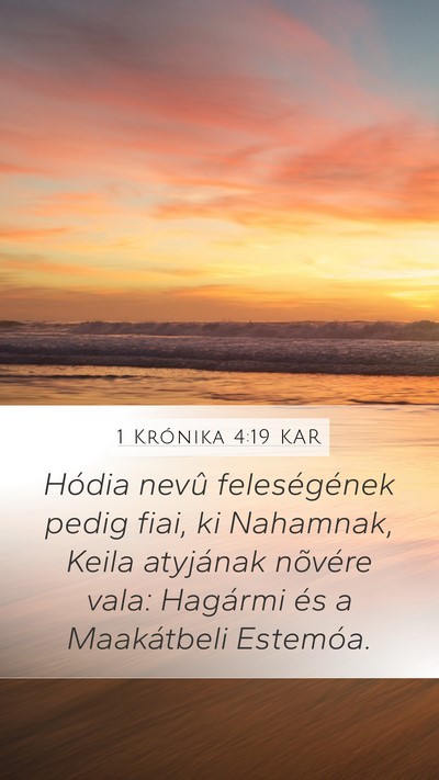 1 Krónika 4:19 KAR Bible Verse Image