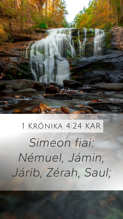 1 Krónika 4:24 KAR Bible Verse Image